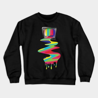 Video Killed The TV Star - Glitch Art Crewneck Sweatshirt